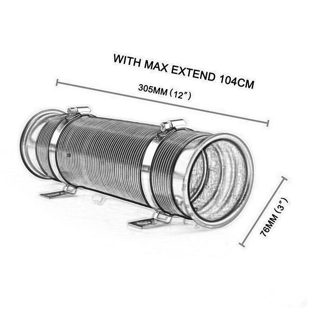 Multi Flexible Adjustable Car RAM/COLD Air Intake Piping Turbo Duct Inlet Hose