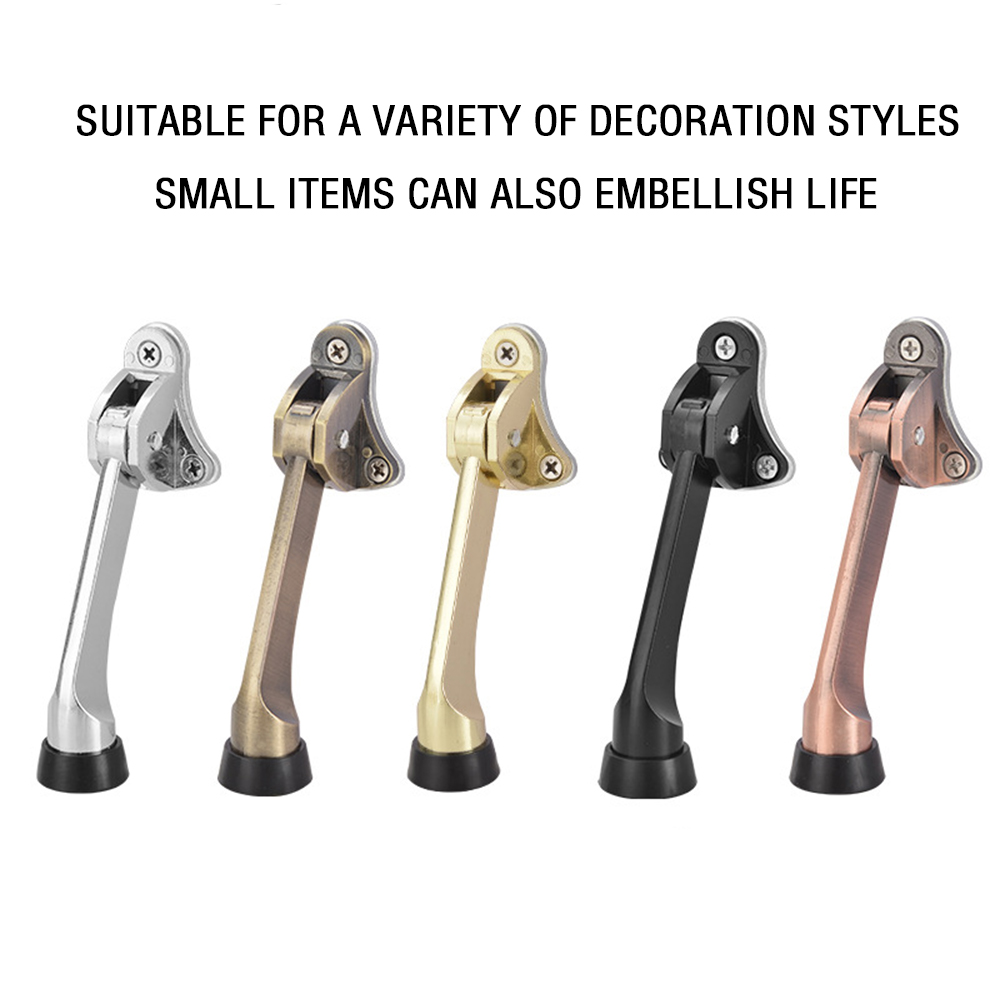 Door Stopper Anti-theft Door Stopper Kick Down Home Door Holder Rubber Buffer Door Mounted Stopper For Home Tool Accessories