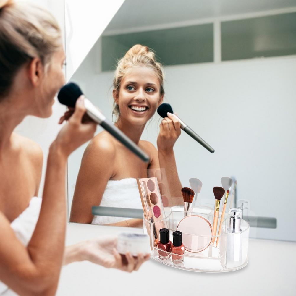 Acrylic Transparent Makeup Organizer Divided Vanity Organizer The Space-saving Great Durable Vanity Countertops Bathrooms