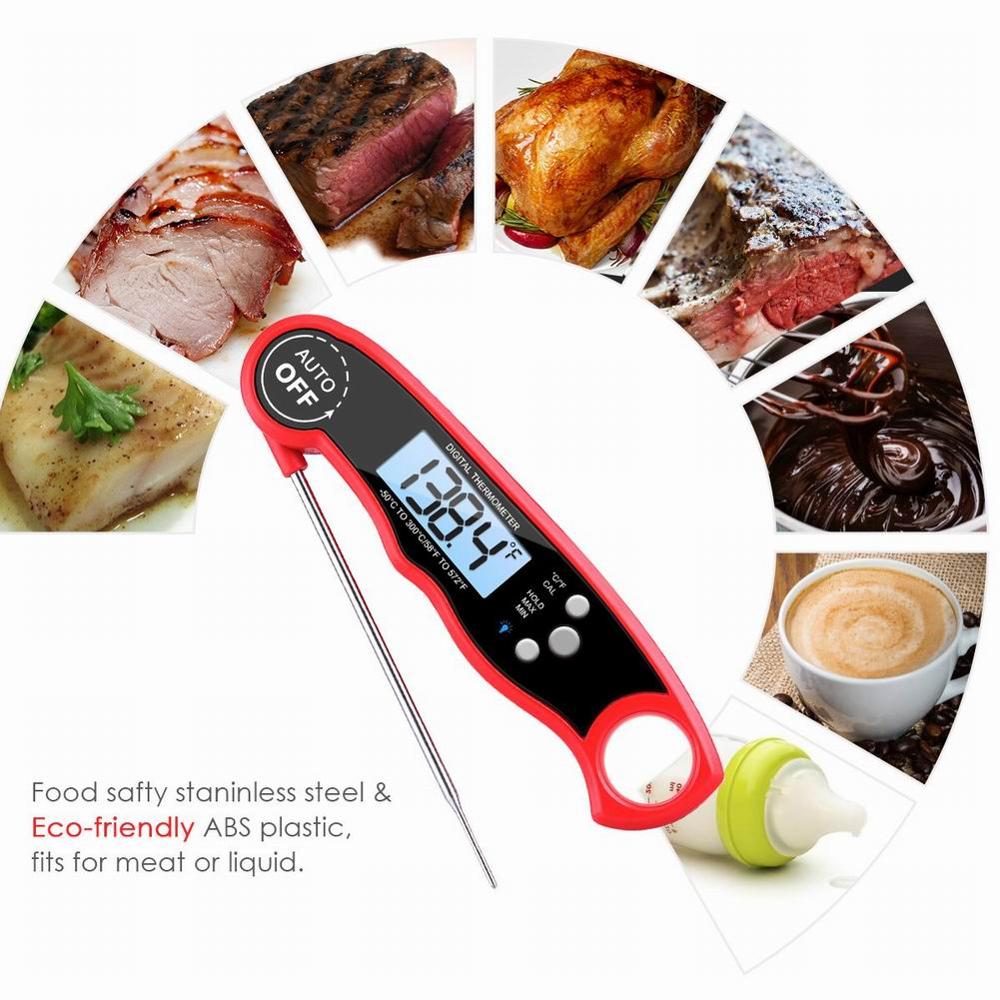 Waterproof Digital Thermometer BBQ Meat Food Digital Display Kitchen Electron Probe Milk Liquid Thermometer Pen