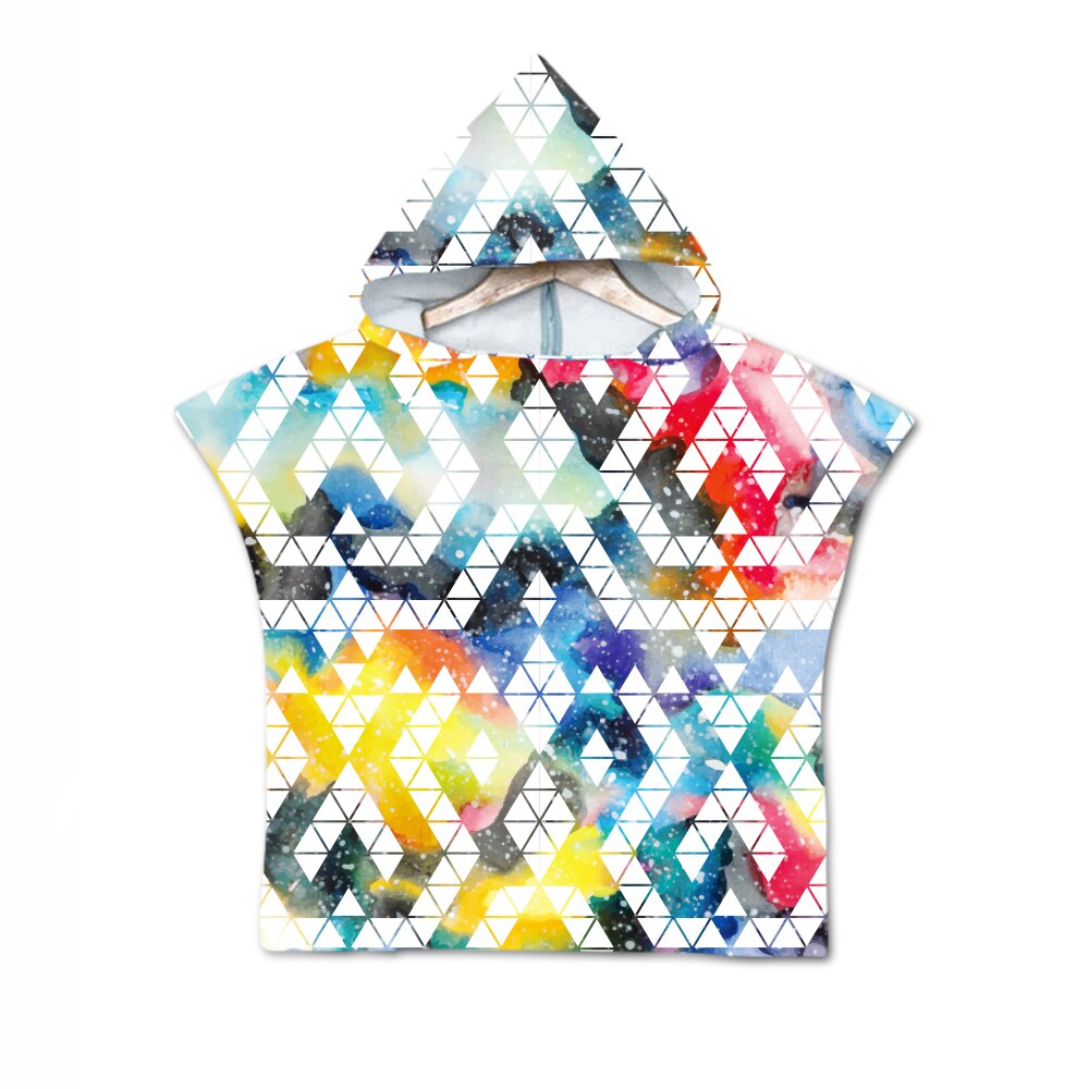 Novelty Boho Bohemian Mandala Bloem Geometrische Diamanten Baby Kids Hooded Zwembad Bad Strand Poncho Handdoek Cape