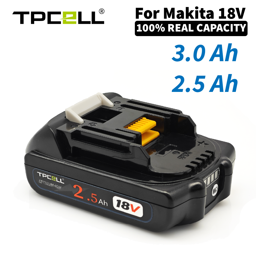 BL1830 3Ah/2,5AH Für Makita 18V Akku Elektrowerkzeuge Li-Ion Ersatz LXT BL1825 BL1820 für 18V Schraubendreher mit BMS TPCELL