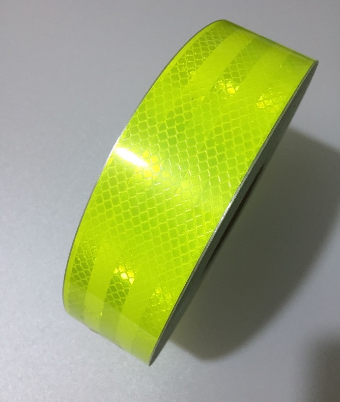 PET Reflective Self-adhesive Tape Truck Car Motorcycle Road Traffic Warning Safety Sticker Furniture District Warning Sign