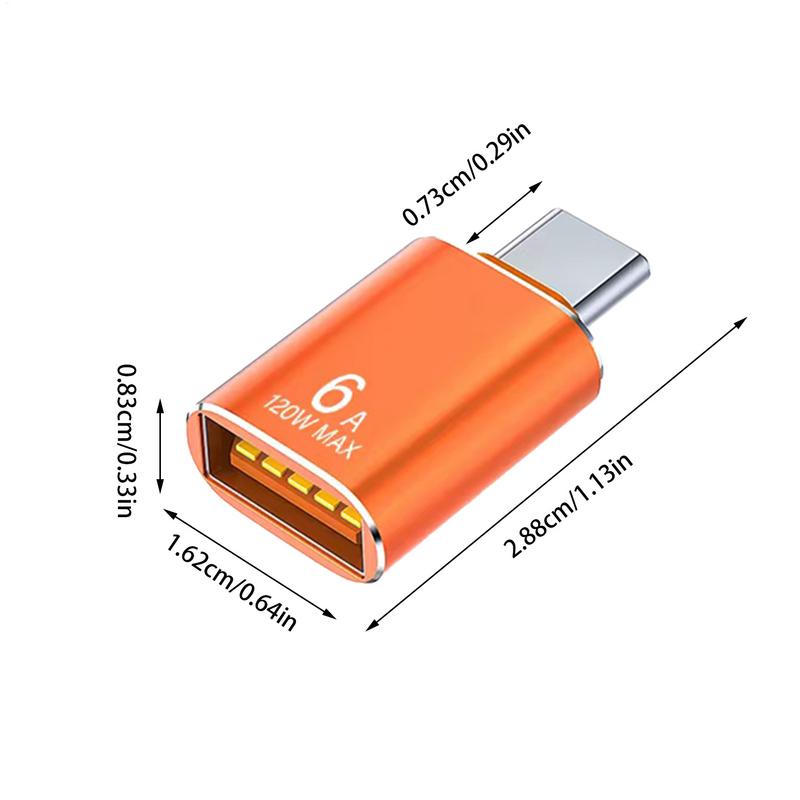 USB OTG Adapter Efficient USB C to USB Female Adapter USB C to USB 3.1 Adapter Compact Cell Phone OTG Adapters Type C Converter