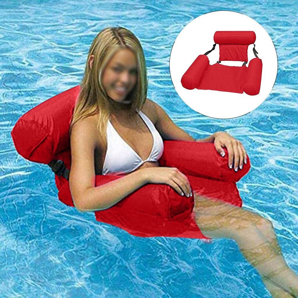 Colchón inflable plegable de PVC para piscina, hamaca de agua, colchón de aire, cama para deportes acuáticos de playa, tumbona, silla