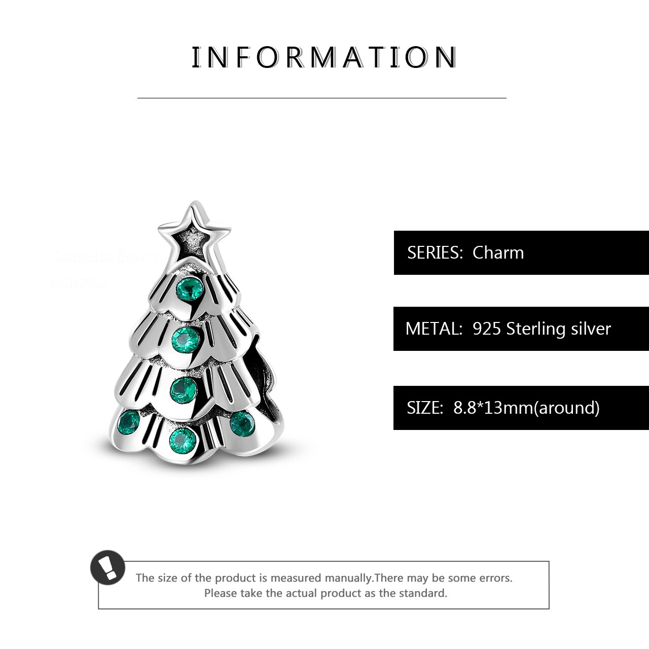 Chaude 925 en argent Sterling Fine bijoux belle arbre de noël vert Zircon ajustement Original JIUHAO perles Bracelet fabrication de bijoux
