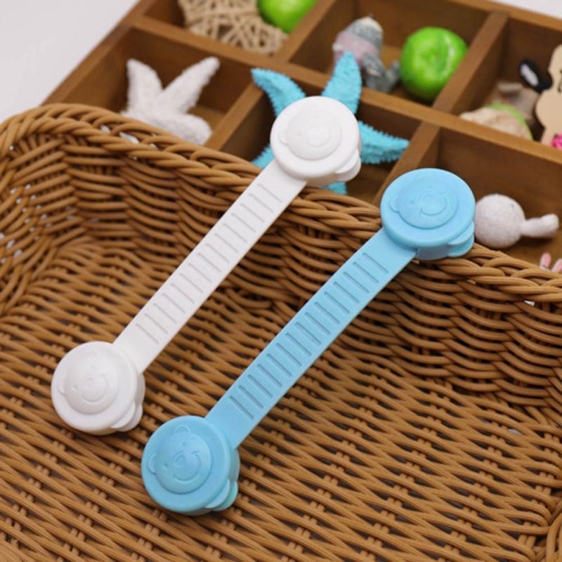 Child Lock Drawer Door Cabinet Cupboard Toilet Safety Locks Adjustable Lock Infant Cabinet Locks & Straps