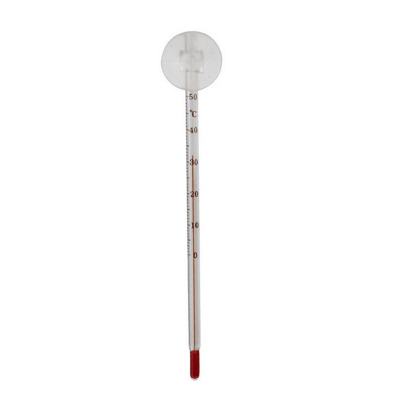 Haustier Lieferungen Fisch Panzer Tauch Schwimm Haushalt Temperatur Prüfung Ausrügestochen Glas Rohr Saugnapf Aquarium Thermometer: 15cm Weiß