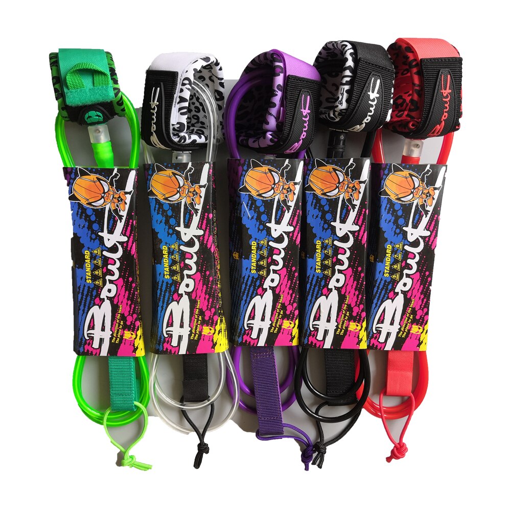 8 ft surf rope outdoor water ski surfboard foot rope TPU outdoor water sports straight rope foot leash rope