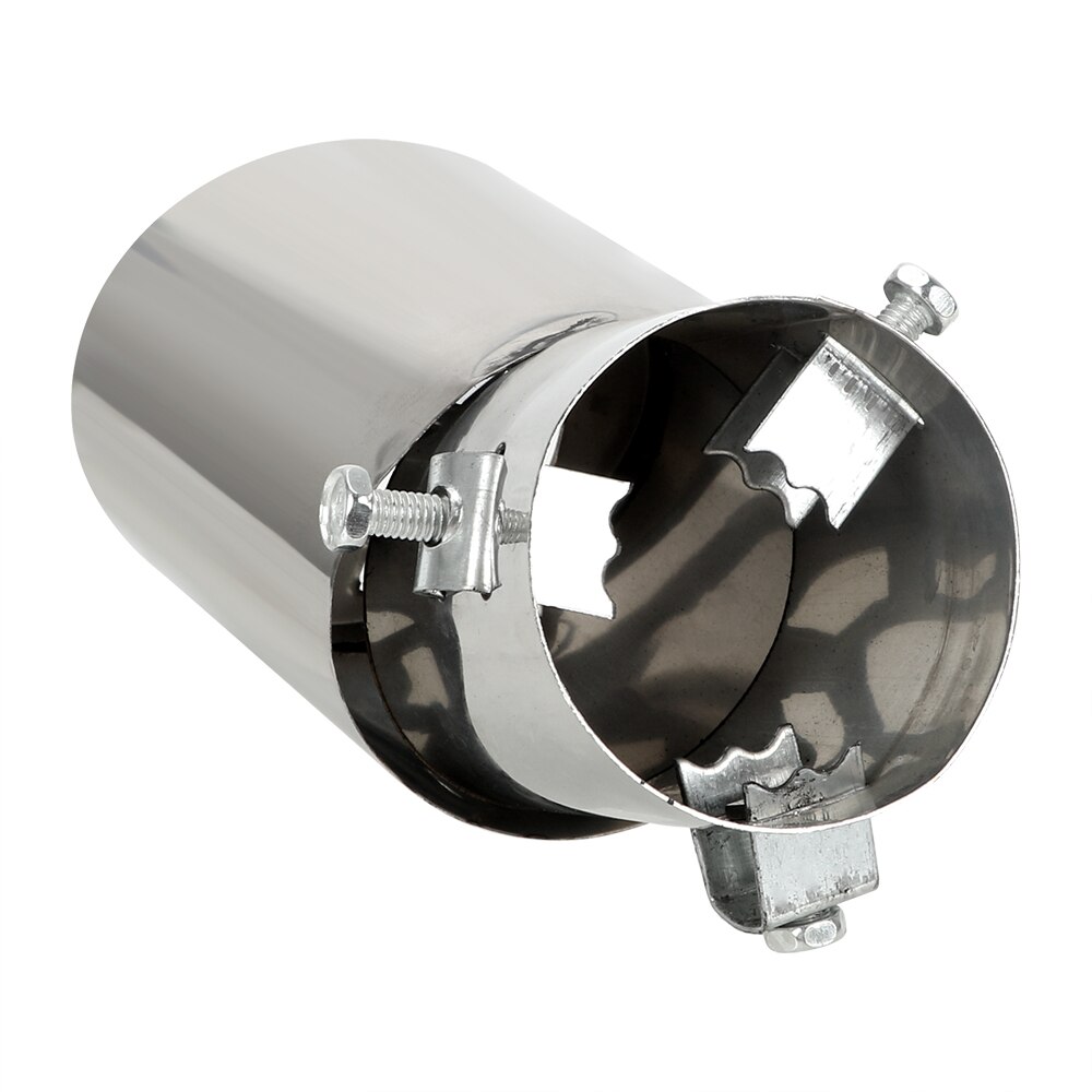 1PCS Car Exhaust Tail Pipe Stainless Steel Universal Tail Muffler Car Exhaust Muffler Round Car Accessories