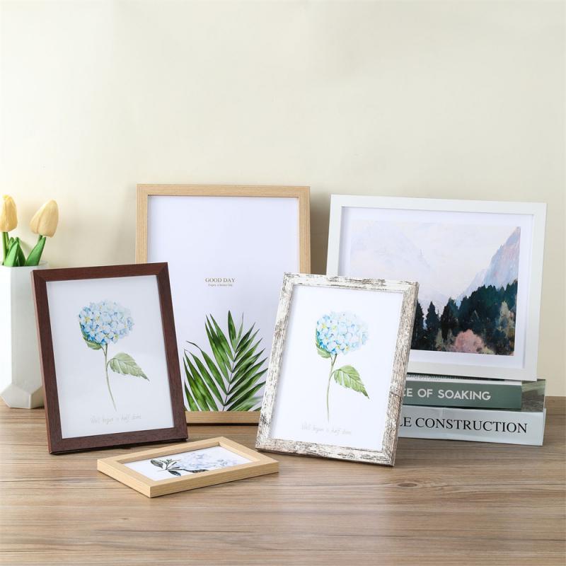 Multi-size wandgemonteerde displayframe Houten fotolijst huis decoratieve fotolijst DIY fotolijst op te hangen