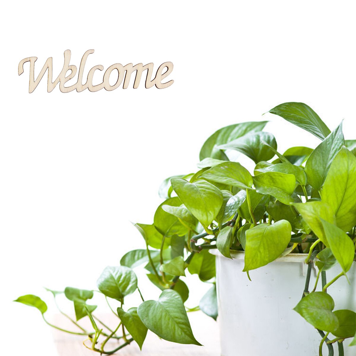 2pcs Wooden Signs Welcome Marine Style Wood Decorative Hanging Sign Directional Plaque for Cafe Bar