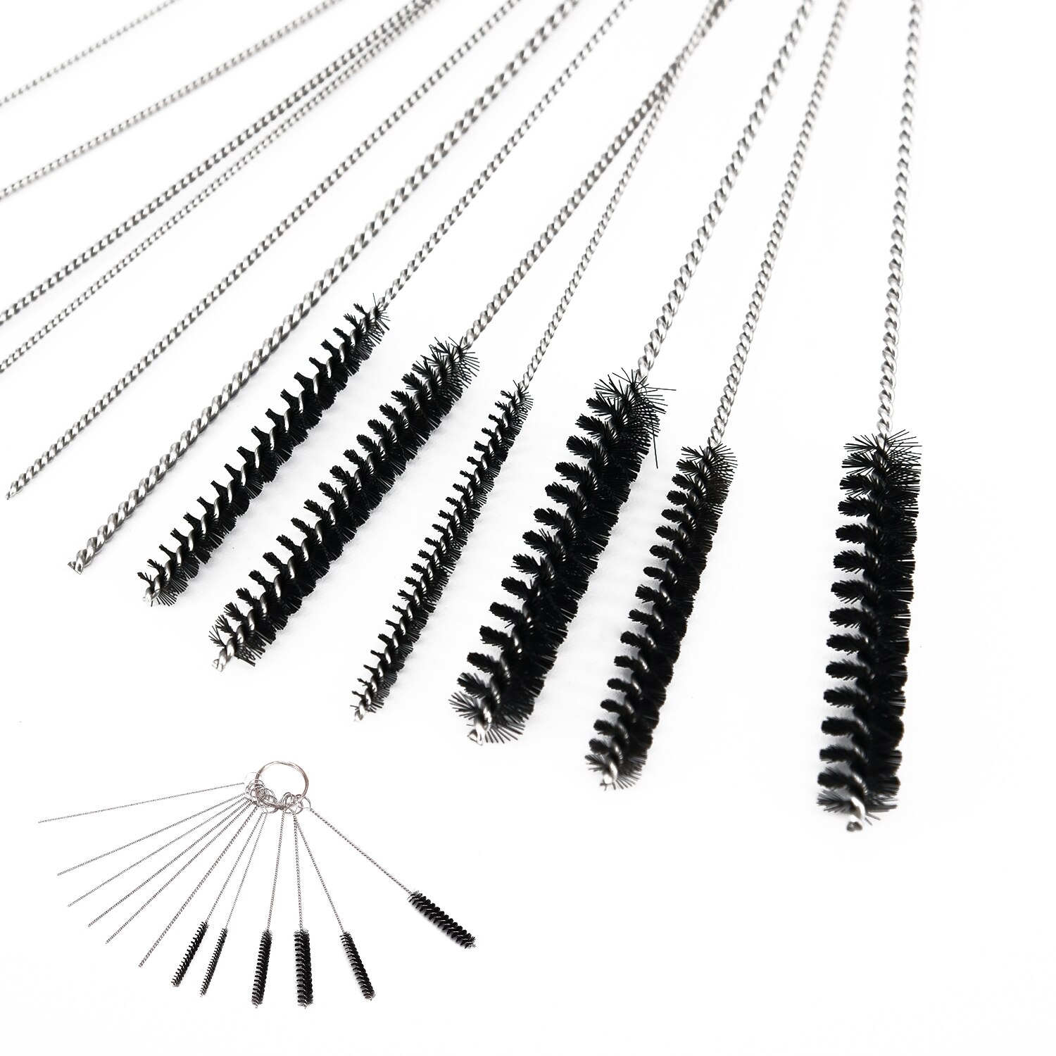 Brushes & Needles Car Dirt Carbon Carburetor Cleaning Remove Tool Kit Set