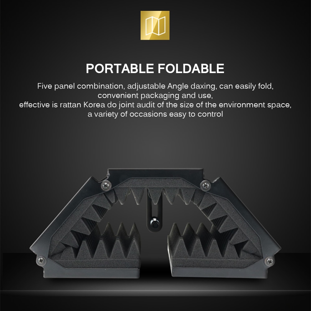 Microphone pliable Isolation acoustique bouclier alliage mousse acoustique panneau Studio enregistrement Studio Microphone accessoires