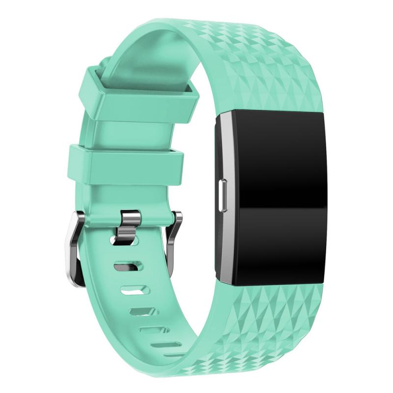 Youth 3D Texture Silicone Strap for Fitbit Charge 2 Smart Watch Strap Buckle Watchband Wrist Band Bracelet Clock Accessorie TSFH