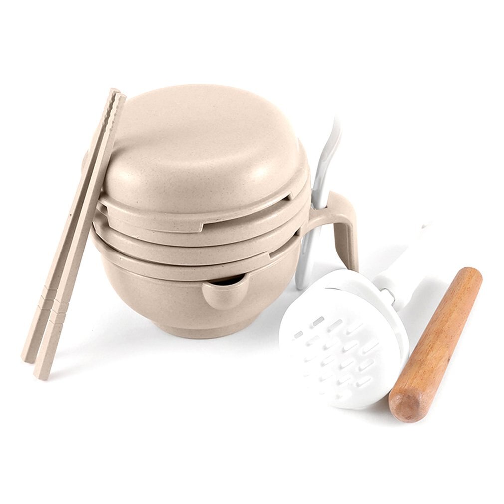 Broyeur manuel d'aliments pour bébés | Paille, broyeur de compléments alimentaires, bol de broyage des aliments pour bébés, ensemble de machines à outils multifonctions: Default Title