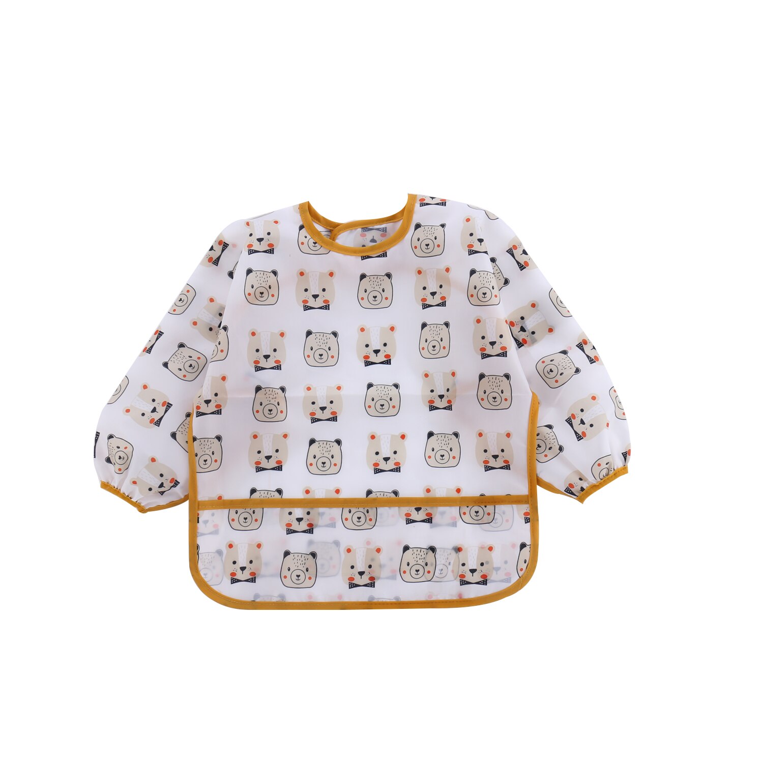 Baby Peuter Lange Mouw Waterdichte Feeding Bib Art Schort: 4 / 3Yrs