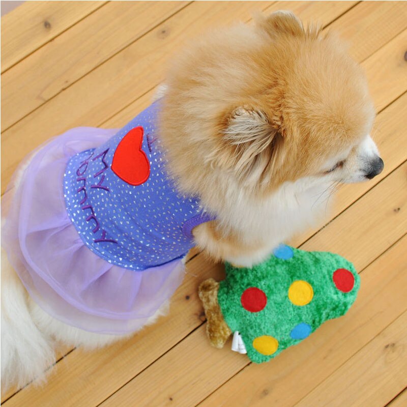 Hund sommer kjole brev trykt bomuld behagelig lille hund kat hvalp tøj t-shirt kjole kæledyr dejlige farverige kostumer
