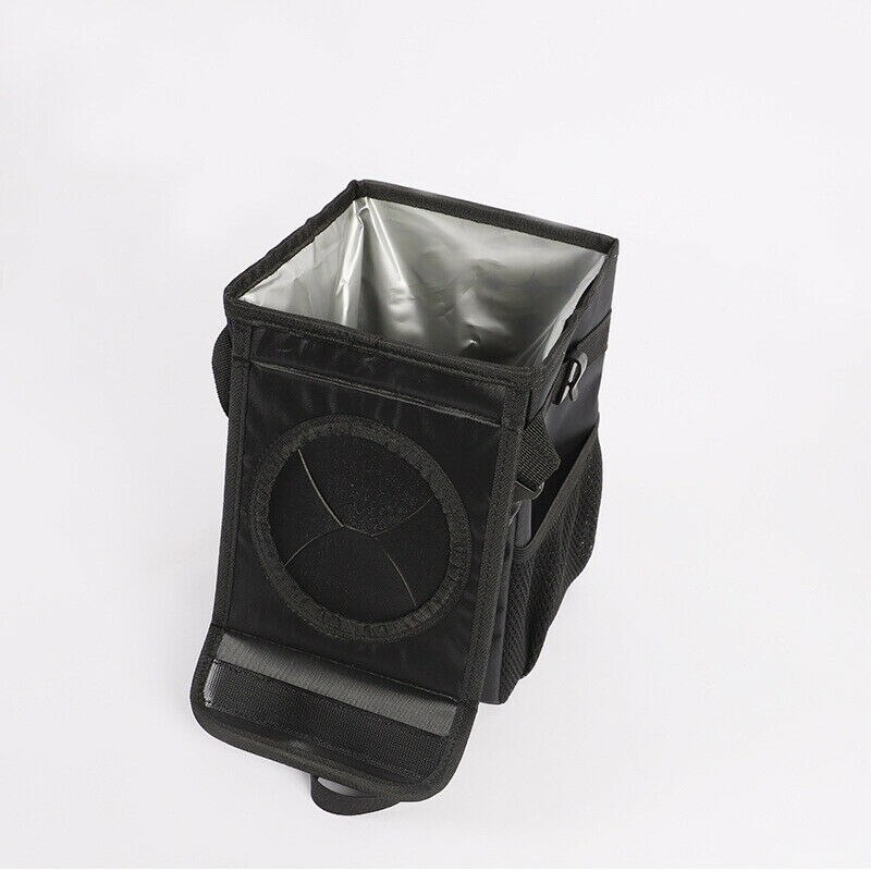 Multi-functional Waterproof Travel Car Backseat Trash Cans With Lid Hanging Storage Pockets Bag