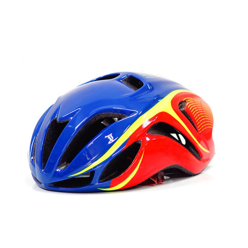 Ultraleicht Fahrrad Helme matt Schwarz Männer Frauen Fahrrad Helm Berg Rennrad Angeformten Radfahren Sicherheit Helme: blau rot