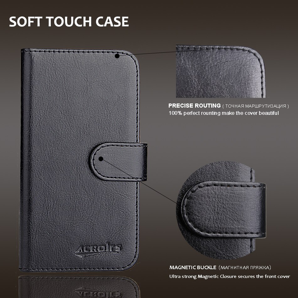 Motorola Moto E3 Case 5 "Nieuw! 6 Kleuren Luxe Lederen Beschermende Speciale Telefoonhoes Creditcard Portemonnee