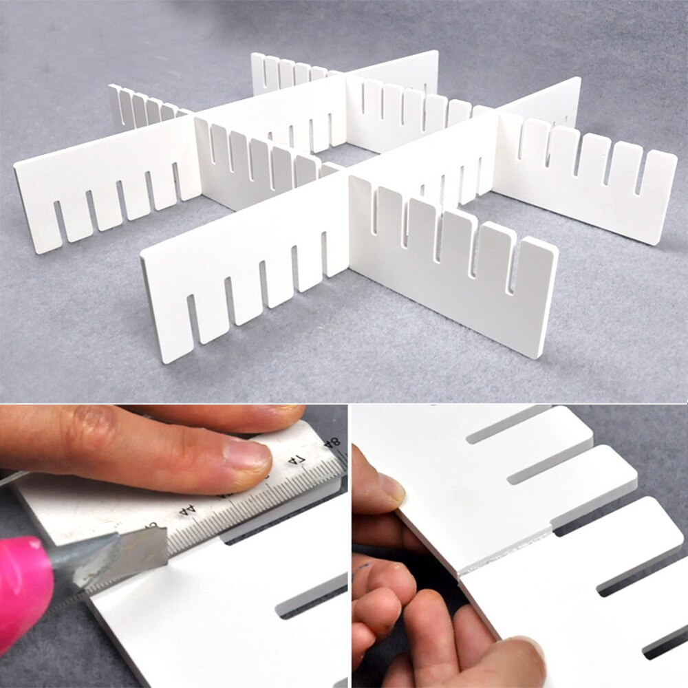 Justerbar borddeler makeup skab makeup organizer skab opbevaring skuffe opdelere skab organizer