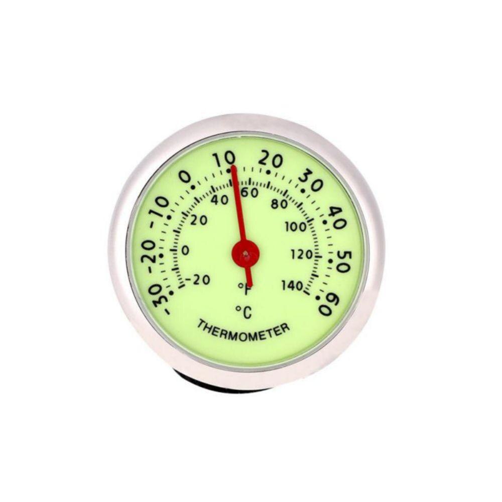 Digital Clock Thermometer Hygrometer Automobile Car Dashboard Decoration Ornaments Automotive Watch Car Styling: Luminous Thermometer
