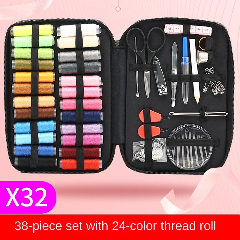Household Portable Sewing Kit Needlework Handmade DIY Making Tools Small Multi-Functional Sewing Sewing Kit: Dark Khaki