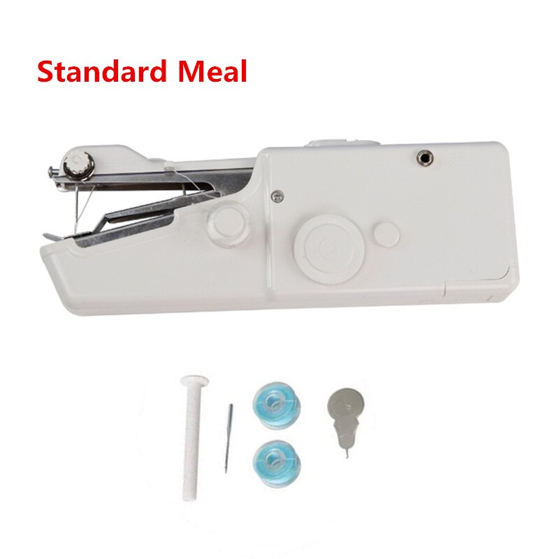 Kleine Hand Naaimachine Quick Handy Stitch Naaien Handwerken Kleding Stoffen Draagbare Huishoudelijke Elektrische Naaimachine Mini: Standard Meal