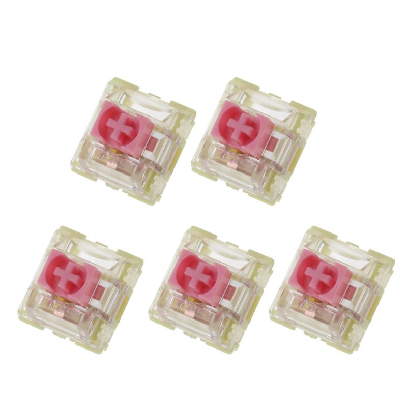 5pcs/pack TTC Pink Mechanical keyboard Switch Pink Gold Contact Switch 3pin 100 Million Lives For Cherry Gateron MX Switch keybo