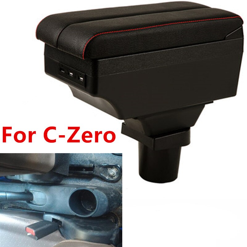 For C-Zero Armrest box central Store content armrest box with USB interface