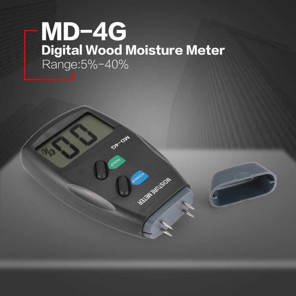 Medidor de humedad de madera/papel MD-4G, higrómetro, Detector de humedad de madera, prueba de densidad de árbol