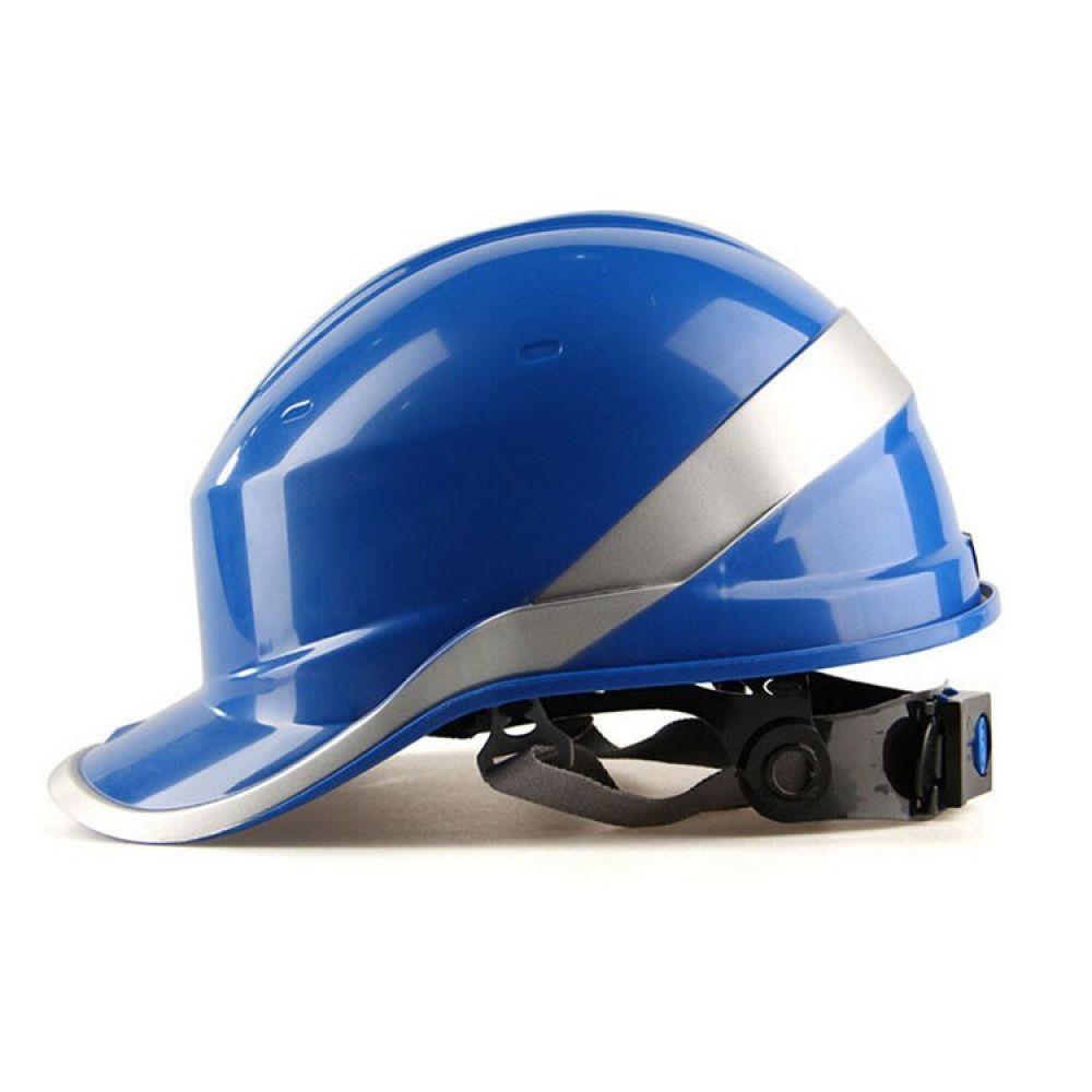 Deltaplus Safety Helmet Hard Hat Work Cap Insulation Material With Phosphor Stripe Construction Site Insulating Protect Helmets: Blue