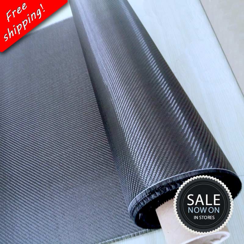 Carbon Fiber Doek 32 "/82Cm Breedte 3K 200gsm 240gsm 2X2 Twill Honingraat hybride Carbon Kevlar Stof Door Roll Up]