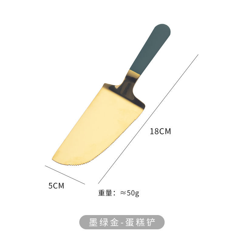 Pala de Pizza de acero inoxidable para pastel, mantequilla, queso, helado, cortador de postres, pala para pastel, ayudante de comida: 3