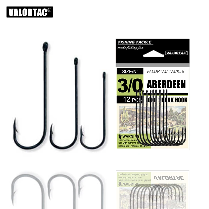 Anzuelo de pesca Aberdeen para pesca con cebo vivo, anzuelos de acero con alto contenido de carbono, aparejos de pesca de río en la playa, ligeros y fuertes