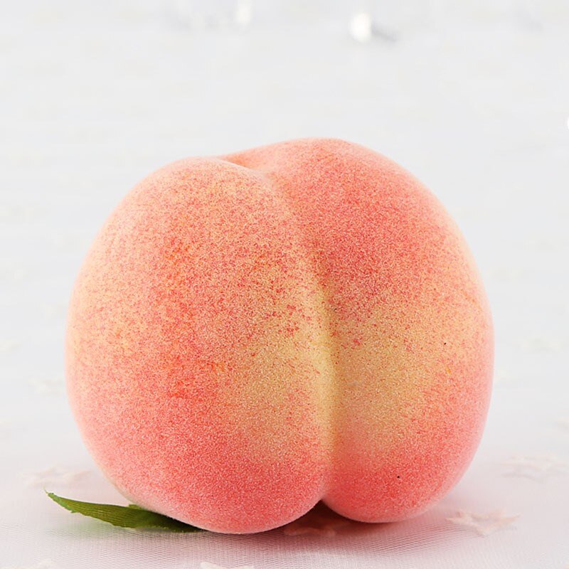 5pcs Artificial Fruit Peach Kindergarten Garden Family Kitchen Decoration Handwork DIY Fruit Peach Decoracion Para Cumplea Os: peach-1
