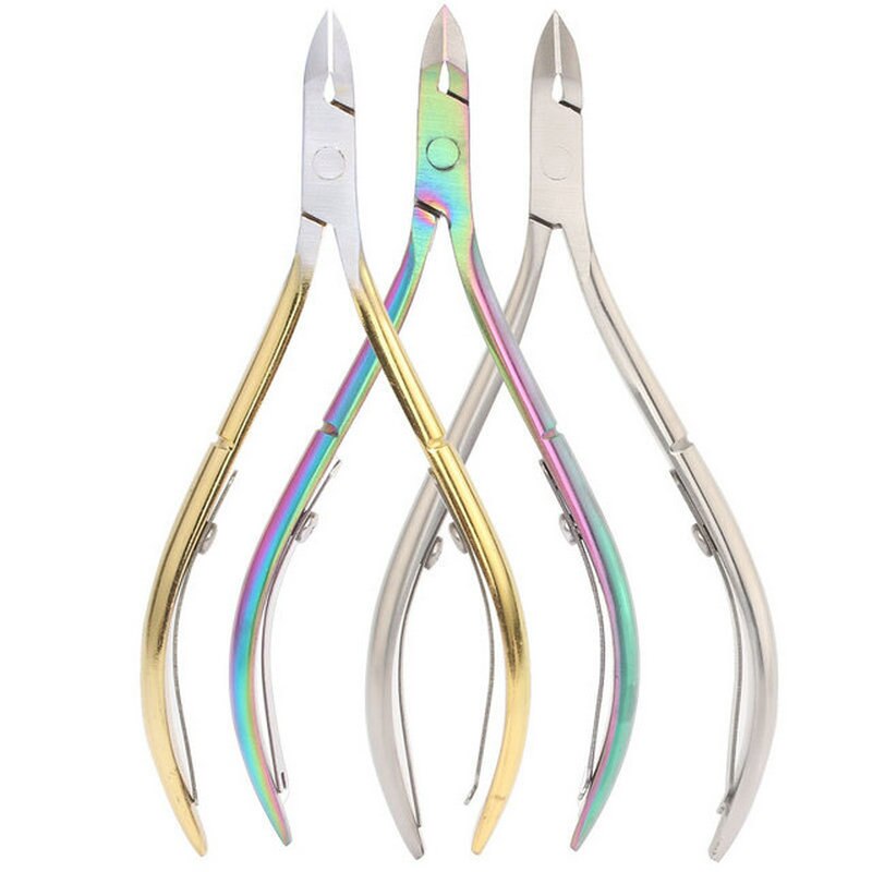 Stainless Steel Dead Skin Scissors D501 Manicure Scissors Toenails Olecranon Peeling Pliers Barbed Nail Tools
