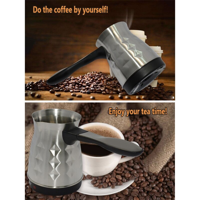 Electric Turkish Espresso Percolator Coffee Maker Pots EU Plug Kettle Home Office Tea Milk Coffee Making Machine Heating Cooking