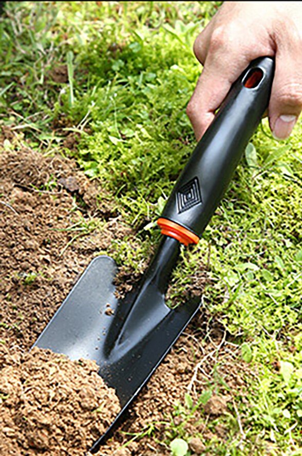 MAIYUE Six PCS Garden Tool Set Plant Gardening Tool Cultivator Hand Rake Pronged Rake Shovel Hoe Portable Garden Tool: Gold