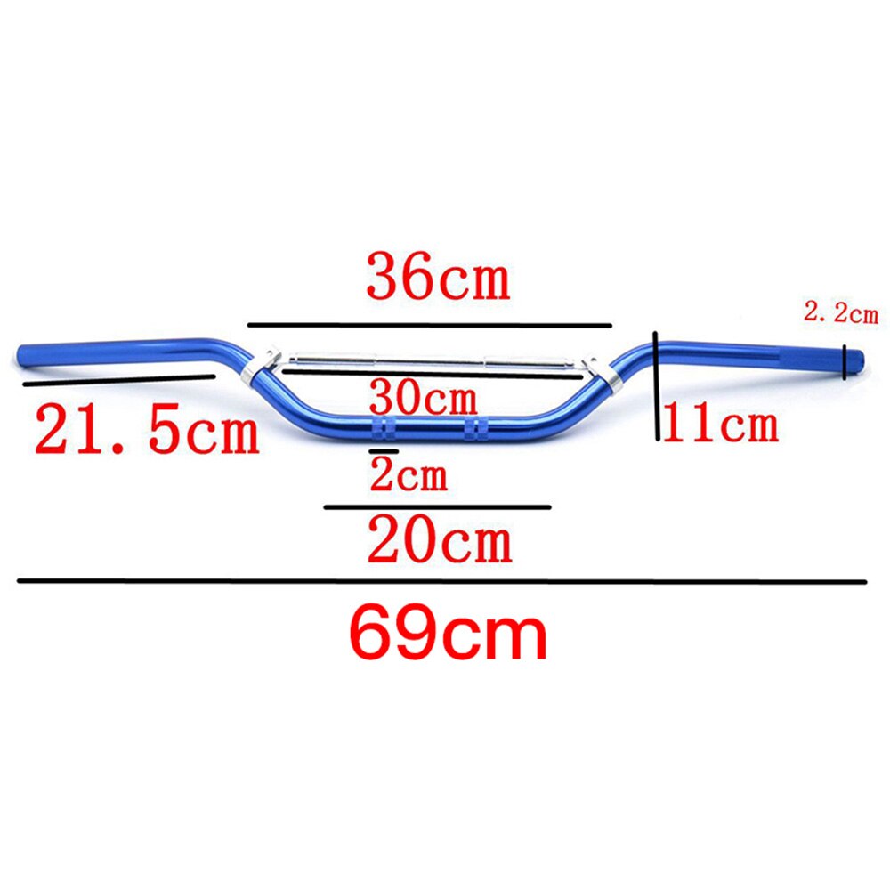 Moottoripyörän ohjaustanko 22mm 7/8 '' moottoripyörän alumiiniseoksesta valmistettu ohjaustanko 50cc 70cc 110cc 125cc 140cc likakaivopyörä mönkijä