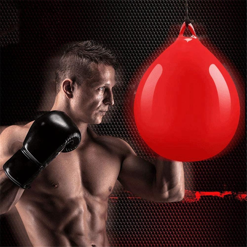 1Pcs Hanging Punching Bag Water Heavy Bag with Water Injector Hook Sling Heavy Bag Water Punching Bag for Household boxing