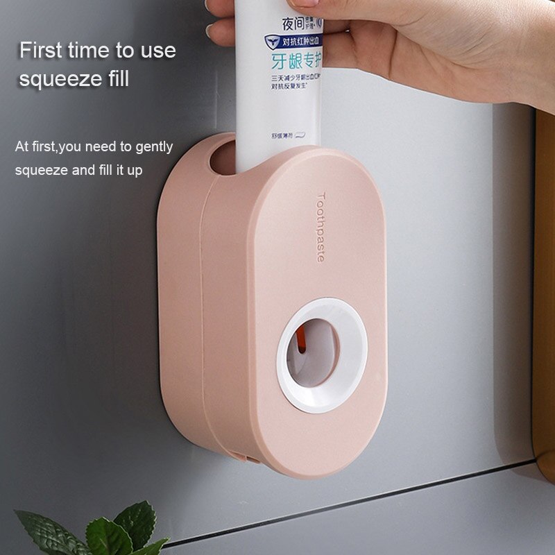 Wall Mount Automatic Toothpaste Dispenser Bathroom Accessories Set Toothpaste Squeezer Dispenser Bathroom Toothbrush Holder Tool