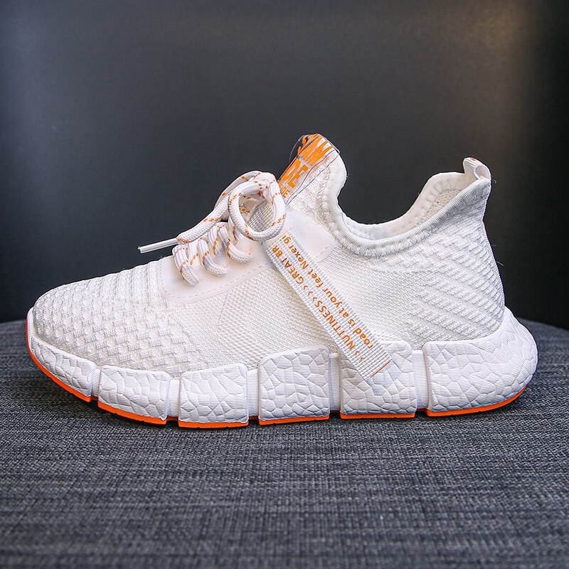 Damskie buty do tenisa 2020 nowe marki damskie lekkie buty do biegania siatka powietrzna sportowe buty sportowe damskie buty do chodzenia kosz Femme: Pomarańczowy / 9