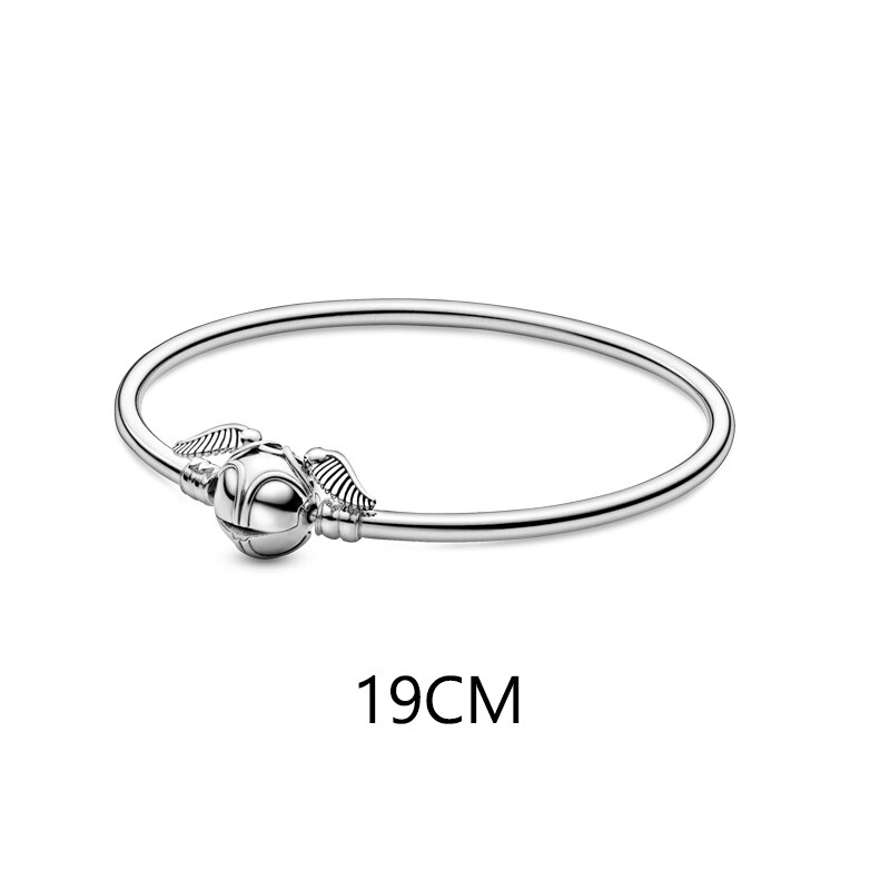 2020 nuova vendita 925 Sterling Silver Potter Snitch Bracelet Bangle per le donne moda S925 gioielli in argento fai da te: PTB010-19