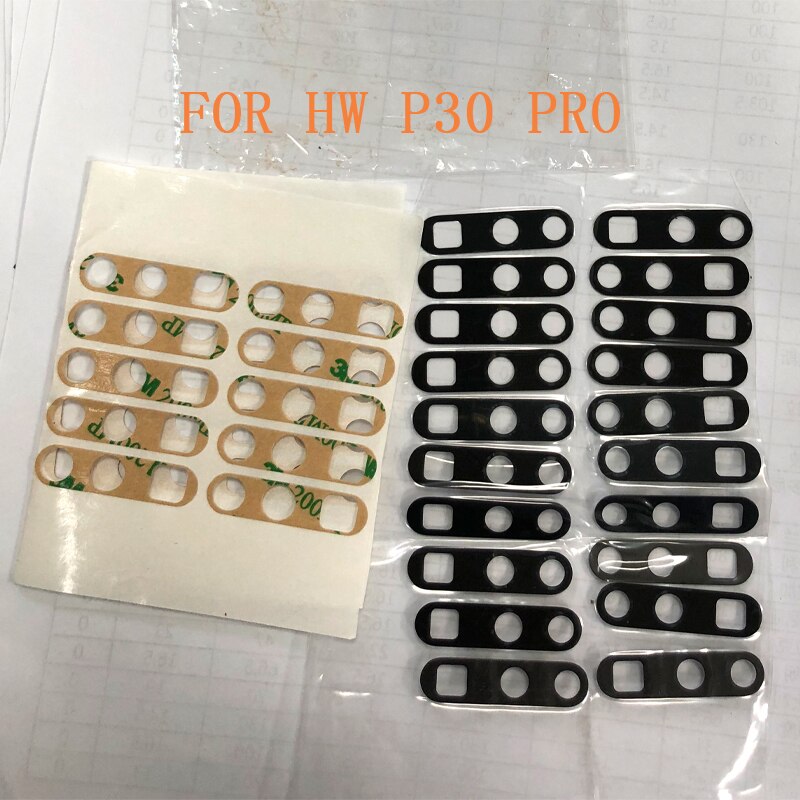 10/30/50/100pcs For HUAWE I HW P30 PRO Glass Camera Lens With Sticker Glass Lens Replacement P30 PRO Glass Lens
