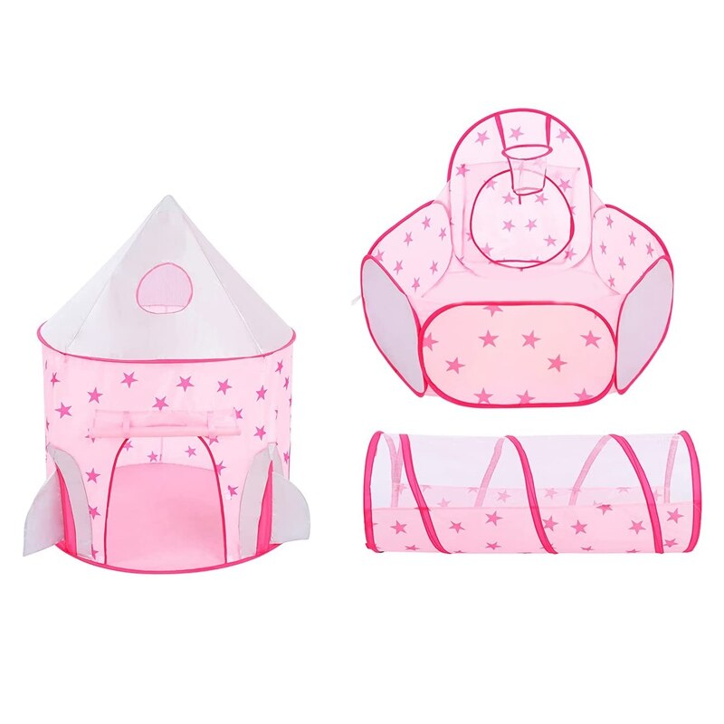 Childrens Zwembad Tent Kasteel Speel Tent Kruipen Tunnel En Bal Pit Opvouwbaar Voor Indoor Of Outdoor Geven Aan Kinderen Beste: Default Title