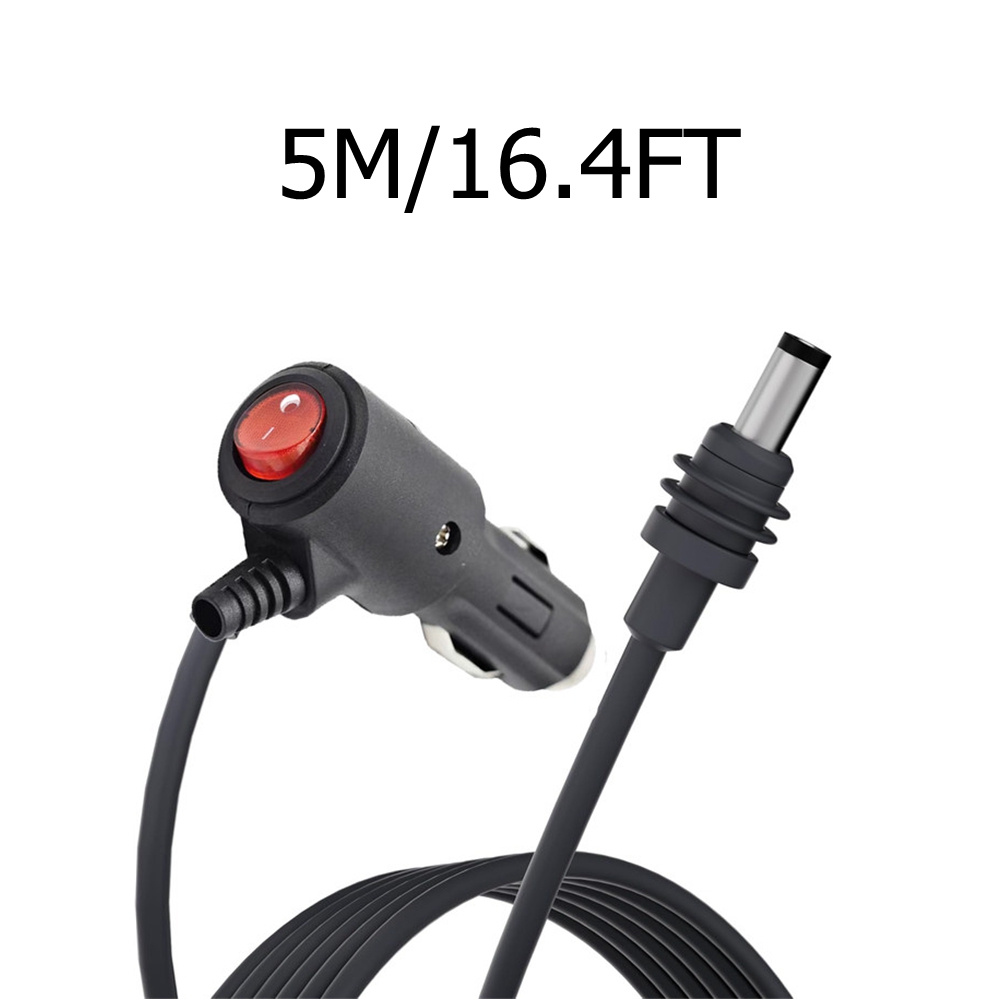 2M/3M/5M For Starlink Mini DC Power Cable Direct To Cigaretter 12V-24V Adapter Power Cable For Starlink Mini With On Off Switch: Grau