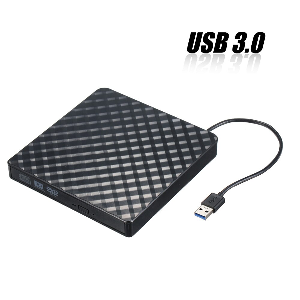 Portable Ultra-slim USB 3.0 External CD DVD-RW HDD Device Drive Rom Rewriter Writer Date Transfer for Windows Linux OS