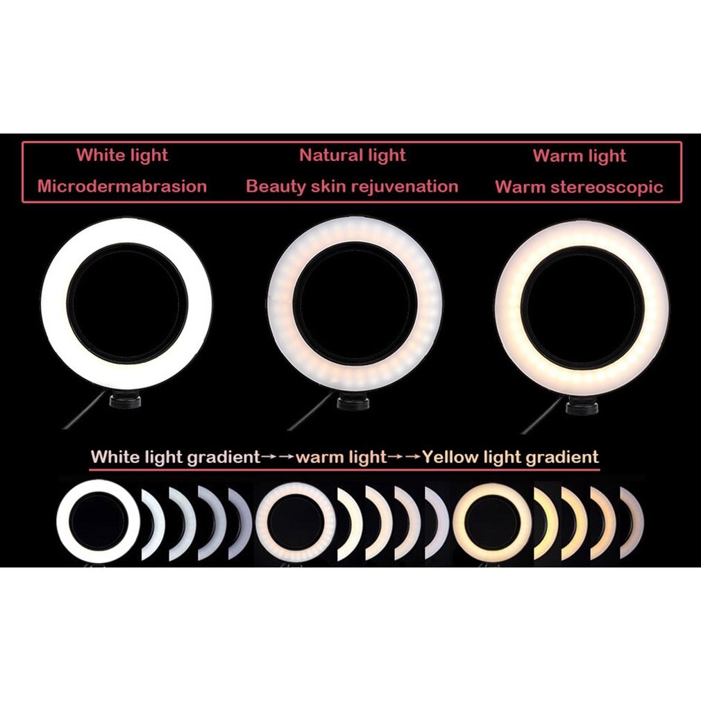 26cm 120LED Selfie Ring Lampe LED Ring Licht Selfie Mit Stativ Ring Für Selfie Telefon Video Fotografie Beleuchtung Telefon